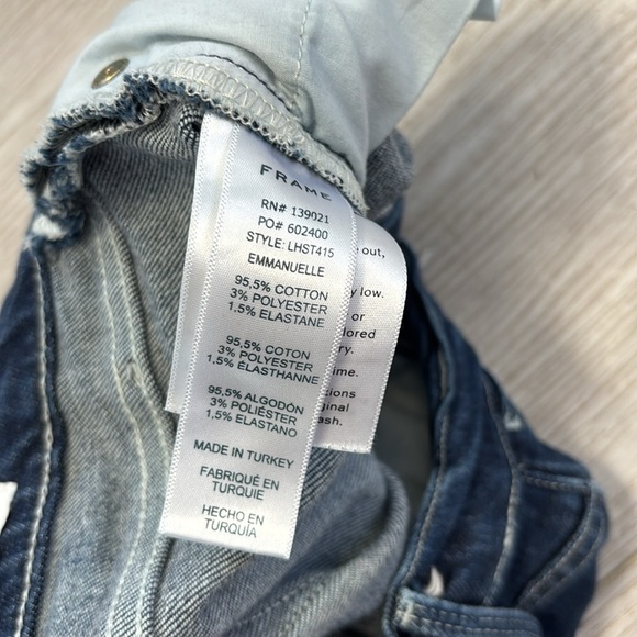 Frame Denim Le High Straight Blue Jeans size 25 - Picture 6 of 10